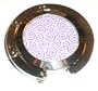 SilverHooks.com Purple & White Folding Purse Hook