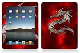 Bundle Monster Vinyl Skin Case Cover Art Decal Sticker Protector Accessories for Apple Ipad (1st Generation) Tablet 16gb, 32gb, 64gb Wifi or 3G - Red Dragon
