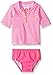 Carter's Girls' Short Sleeve Striped Rash Guard Set