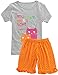 Cat Girls Pajamas for Children Cotton 2 Piece Sleepwear Clothes Kids Shorts Set