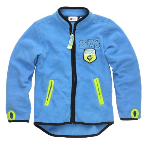 Lego Wear Jungen Jacke 13299 SIMON 104 - CARDIGAN (FLEECE), Gr. 128, Blau (549 BLUE) Preisvergleich