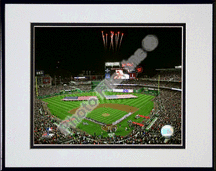 Nationals Park - Inagural Game, 2008 Double Matted 8 x 10 Photograph In Black Anodized Aluminum