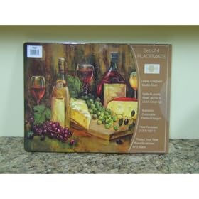 Set Of "4" Cabernet Cork 12" X 16" Placemats