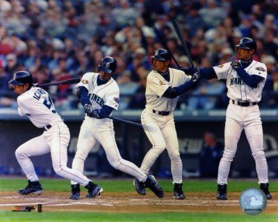 Ichiro Suzuki Seattle Mariners 8x10 Photo (Multiple Exposure Batting)