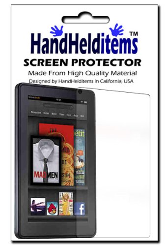 HHI Amazon Kindle Fire Crystal Clear Screen Protector (Package include a HandHelditems Sketch Stylus Pen)