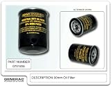O70185E Generac Oil Filter Black 75 Long for Extended Life