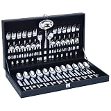 Best Quality 51Pc Gold Trim Flatware Set By Sterlingcraft® 51pc Heavy Gauge Stainless Steel Flatware Set