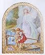 Guardian Angel Plaque, 9.5" x 7.5" - MADE IN ITALY