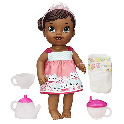 Baby Alive Lil  Sips Baby Has a Tea Party Doll (African American)