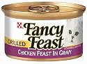 Fancy Feast Gourmet Cat Food Grilled Chicken Feast in Gravy, 3-Ounce Cans (Pack of 24)