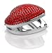 Sigma Makeup Dazzle Heart Rhinestone Pocket Mirror - RED