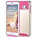Galaxy S6 Edge Plus Case, Lumsing™ Fashion Protective Hard Soft Hybrid High Impact Dual Layer Armor Defender Rugged Case Cover For Samsung Galaxy S6 Edge Plus (Gold/Rose)