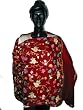 Gergious Maroon Color Wraps and Shawls Stole with Embroidery on Wool From Kashmir 72 X 28 Inches Free Shipping