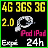 cable USB IPOD / IPHONE blancpar Bluemax