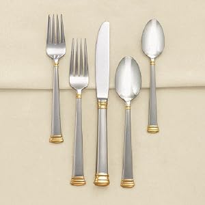 Lenox Flatware Eternal Gold 67 Pc. Set W Chest by