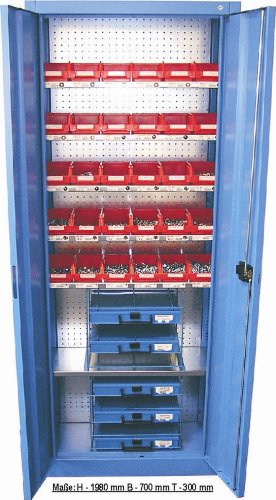 Dresselhaus 8725 Elektro-Montage-Schrank best&uuml;ckt mit Befestigungsteilen
