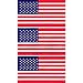 3 Pack - Patriotic American Flag- 1.5X 2.5 - Stickers