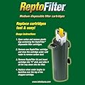 TetraFauna ReptoFilter Filter Cartridges, Size Medium, Filter Cartridge Refills, 3 Count