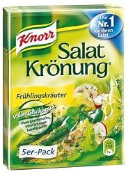 Knorr Salat Kronung Fruhlingskrauter (Spring Salad Herbs), 5-Count Packets (Pack of 5)