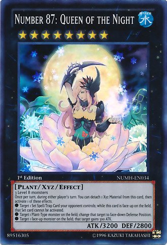 Yu-Gi-Oh! - Number 87: Queen of the Night (NUMH-EN034) - Number Hunters - 1st Edition - Super Rare On Sale