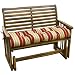 Greendale Home Fashions 46-Inch Outdoor Swing/Bench Cushion, Roma Stripe