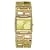 Guess Ladies 'Spellcheck' Gold Plated Stone Set Case & Bracelet Watch