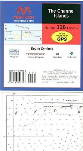 Maptech Waterproof Chart The Channel Islands 1st Edition. Model:WPC128