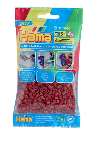 Childrens Toyshop  Toys : Hama Beads - Brown (1000 Midi Beads)