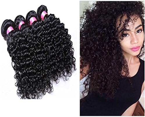 Dream Virgin Hair Brazilian Deep Wave Hair Extentsion Length 12"-30" 100g/pcs 100% Brazilian Weave Human Hair Natural Color (20" 20" 20")