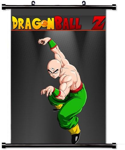 Home Decor Japanese Anime Art Cosplay Poster with Tien Shinhan Dragon Ball Z Anime Wall Scroll Poster Fabric Painting 23.6 X 35.4 Inch (60cm X 90 cm)