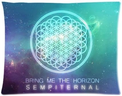 Lijia 20x30 inch Cotton Polyester Home Decorative Pillowcase Cushion Case, Bring Me The Horizon