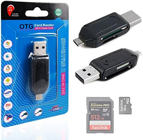 DURAGADGET USB 2.0 + Micro USB SD / MicroSD OTG Card Reader For Archos 50/50b Oxygen, 50 Helium 4G, 50 Neon - Perfect for Syncing &amp; Transferring Pictures and Data