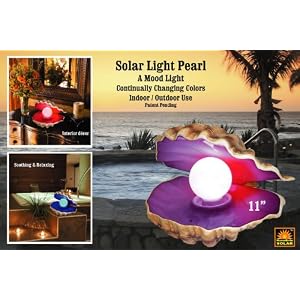 Homebrite, Polyresin, Solar Powered Progressive Progressive Color Changing Novelty Mood... by Homebrite Solar