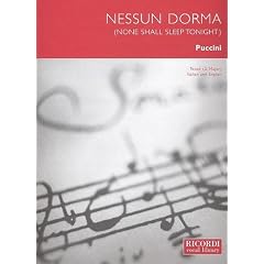 Nessun Dorma (Turandot) G-Dur. Gesang, Klavier