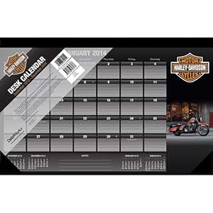 Amazon.com - Harley-Davidson - 2014 Desk Pad Calendar - Office Desk Pad