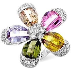 Queen of Flowers Anniversary Ring