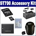 Samsung ST700 Digital Camera Accessory Kit includes: ZELCKSG Care & Cleaning, M45547 Memory Card, SDM-1516 Charger, SDBP70A Battery, SDC-22 Case