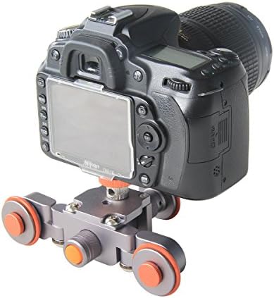 Steily Flexible Motorized Electric Dolly 3-Wheel Pulley Car Rail Rolling Track Slider for DSLR Camera Camcorder