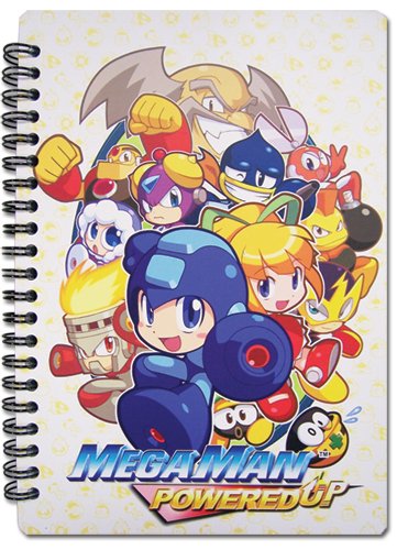 Great Eastern Entertainment Megaman Powered Up- Key Art Notebook Multi-colored, 10"