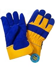 B.A.G.G. BLUE And YELLOW Waterproof Insulated WINTER Work Gloves - L