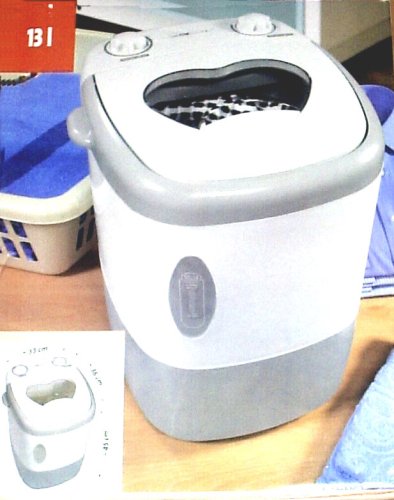 LUXUS MINI WASCHMASCHINE 31 CM 13 LITER OPTIMAL FÜR SINGLES URLAUB CAMPING ETC. - SEHR GERINGER WASSERVERBRAUCH NEU + OVP