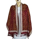 Indian Pure Silk Scarves Wraps Womens Accessory 22 x 72 inches
