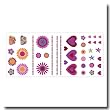 Cosmo Chic Hearts Self Stick Wall Appliques