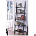 Five-tier Black Ladder Bookshelf
