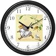 Little Miss Muffet & Spider No.2 - from Mother Goose by Artist: Sylvia Long Wall Clock by WatchBuddy Timepieces (Black Frame)