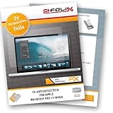 2 x atFoliX FX-Antireflex Antireflective screen protector for Apple MacBook Pro 17 WXGA / Alu MB604 (MB604LL/A, MB604D/A) - Anti-glare screen protection! Highest Quality - Made in Germany!