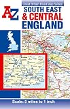 South East & Central England Road Map (Street Atlas)
