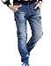 BYCR Boys' Blue Denim Jean Elastic Waist Pants for Kids Size 4-12 No. 71500092