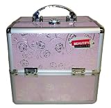 #1: Beautify Professional Pink Rose Patterned Aluminium Beauty Cosmetics & Make Up Case 51nDf8qaQKL. SL160 #1: Beautify Professional Pink Rose Patterned Aluminium Beauty Cosmetics & Make Up Case