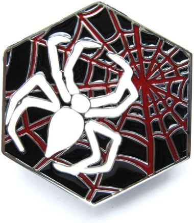 Hogar Mens Zinic Alloy Belt Buckles Color Spider Spiderweb Buckles Color White